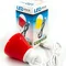 USB-світильник з LED-лампочкою Dengos, шнур ~1м, 5V, 5W, Red (LED-BULB-5V5W-RED)