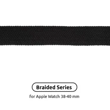 Ремінець Armorstandart Braided Solo Loop для Apple Watch 38mm/40mm/41mm Charcoal Size 2 (120 mm) (ARM58060)