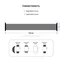 Ремінець Armorstandart Braided Solo Loop для Apple Watch 38mm/40mm/41mm Charcoal Size 2 (120 mm) (ARM58060)