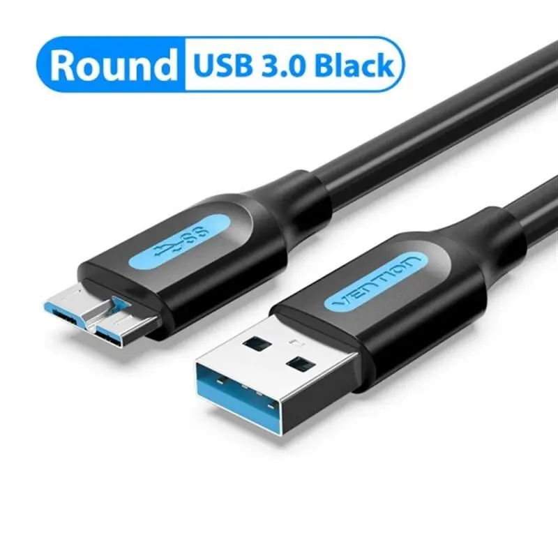Кабель Vention USB - micro USB Type-B (M/M), PVC, Round nickel-plated, 0.5 м, Black (COPBD) Кабель Vention USB - micro USB Type-B (M/M), PVC, Round nickel-plated, 0.5 м, Black (COPBD)