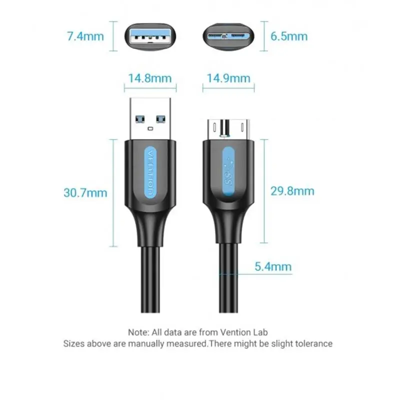 Кабель Vention USB - micro USB Type-B (M/M), PVC, Round nickel-plated, 0.5 м, Black (COPBD) Кабель Vention USB - micro USB Type-B (M/M), PVC, Round nickel-plated, 0.5 м, Black (COPBD)