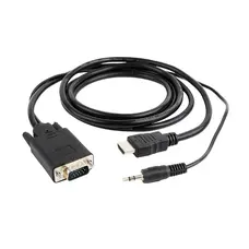 Кабель Cablexpert HDMI - VGA, (M/F), 5 м, Black (A-HDMI-VGA-03-5M)