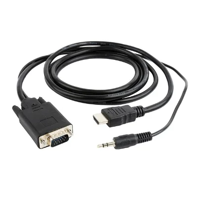 Кабель Cablexpert HDMI - VGA, (M/F), 5 м, Black (A-HDMI-VGA-03-5M)