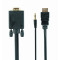 Кабель Cablexpert HDMI - VGA, (M/F), 5 м, Black (A-HDMI-VGA-03-5M)