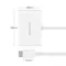 Адаптер Ugreen MM123 HDMI+VGA - USB Type-C (F/M), White (30843)