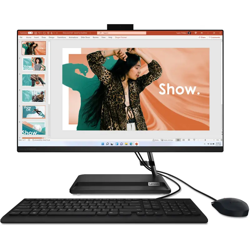 Моноблок Lenovo IdeaCentre AIO 3 27IAP7 (F0GJ00T6UO) Black