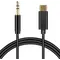 Адаптер XoKo 3.5 мм - USB Type-C (M/M), 1 м, Black (AUX-002-BK) Адаптер XoKo 3.5 мм - USB Type-C (M/M), 1 м, Black (AUX-002-BK)