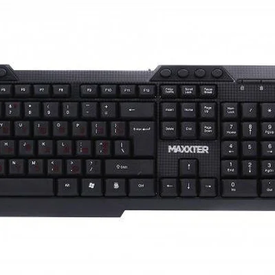 Комплект (клавіатура, мишка) Maxxter KMS-CM-02-UA Black