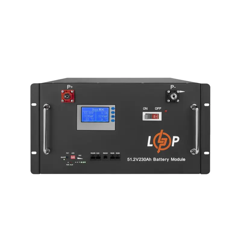 Акумуляторна батарея LogicPower 48V 230 AH (11776Wh) з LCD RM (Smart BMS 200A) LiFePO4 Акумуляторна батарея LogicPower 48V 230 AH (11776Wh) з LCD RM (Smart BMS 200A) LiFePO4