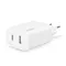 Мережевий зарядний пристрій Ttec SmartCharger Duo PD USB-C/USB-A 32Вт White (2SCS24B)