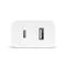 Мережевий зарядний пристрій Ttec SmartCharger Duo PD USB-C/USB-A 32Вт White (2SCS24B)