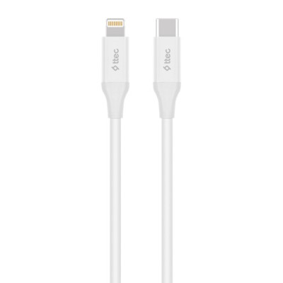 Кабель Ttec USB Type-C - Lightning (M/M), 1.5 м, White (2DK40B)