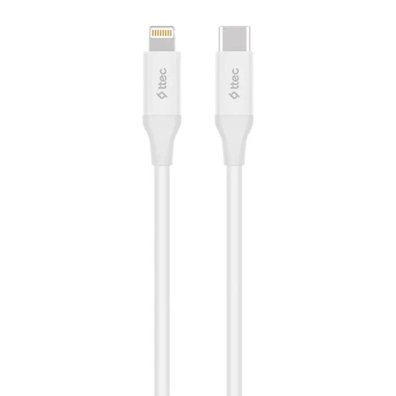 Кабель Ttec USB Type-C - Lightning (M/M), 1.5 м, White (2DK40B) Кабель Ttec USB Type-C - Lightning (M/M), 1.5 м, White (2DK40B)