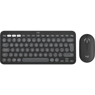 Комплект (клавіатура, миша) бездротовий Logitech Pebble 2 Combo Graphite (920-012239)