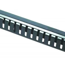 Організатор кабелю Cablexpert 1U 19" (19C-CM2) з металевою кришкою