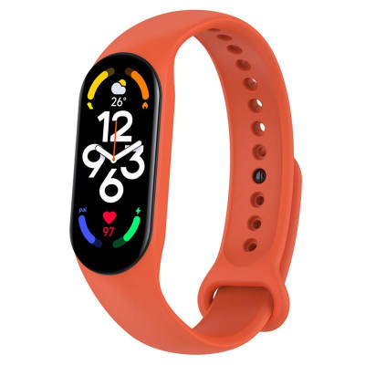 Силіконовий ремінець BeCover для Xiaomi Mi Smart Band 7 Orange (707482)