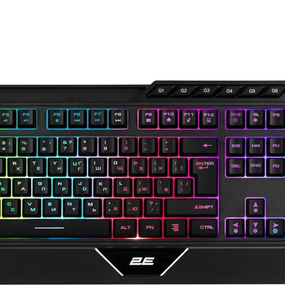 Клавіатура 2E Gaming KG315 RGB USB Black Ukr (2E-KG315UBK)
