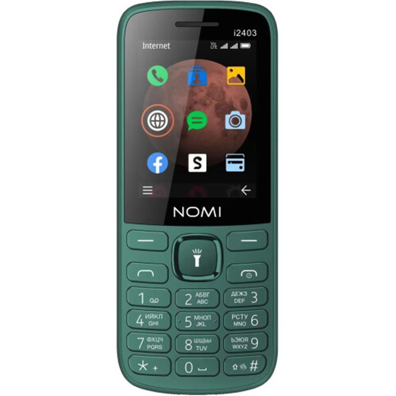 Мобiльний телефон Nomi i2403 Dual Sim Dark Green