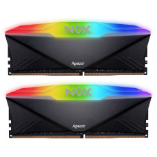 Модуль пам`ятi DDR4 2x16GB/3200 Apacer NOX RGB Black (AH4U32G32C28YNBAA-2)