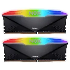 Модуль пам`ятi DDR4 2x16GB/3200 Apacer NOX RGB Black (AH4U32G32C28YNBAA-2)