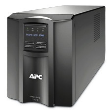 Джерело безперебійного живлення APC Smart-UPS 1500VA LCD, Lin.int., AVR, 8 х IEC, SmartSlot, USB, RJ-45, метал (SMT 1500I)