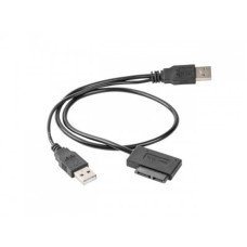 Адаптер Cablexpert USB - Slim SATA II (M/M), 0.5 м, чорний (A-USATA-01)