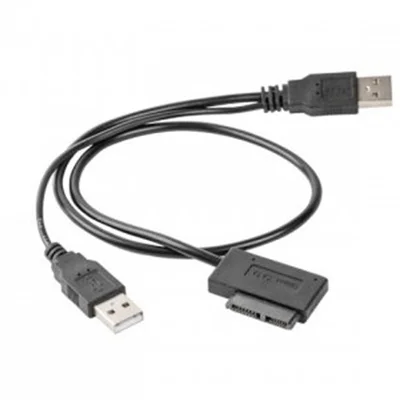 Адаптер Cablexpert USB - Slim SATA II (M/M), 0.5 м, чорний (A-USATA-01)