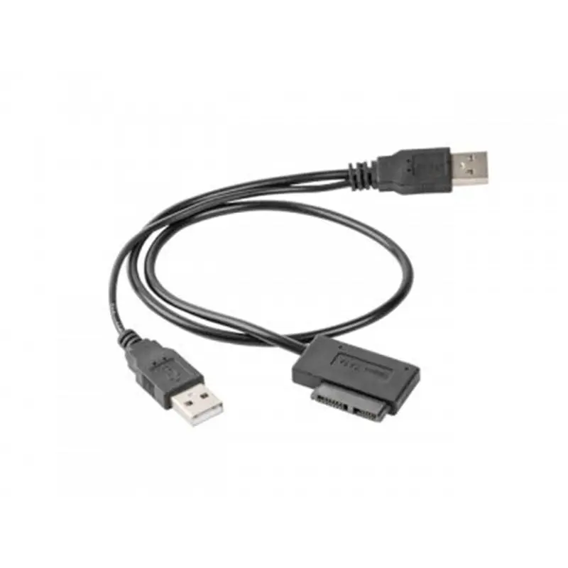 Адаптер Cablexpert USB - Slim SATA II (M/M), 0.5 м, чорний (A-USATA-01) Адаптер Cablexpert USB - Slim SATA II (M/M), 0.5 м, чорний (A-USATA-01)