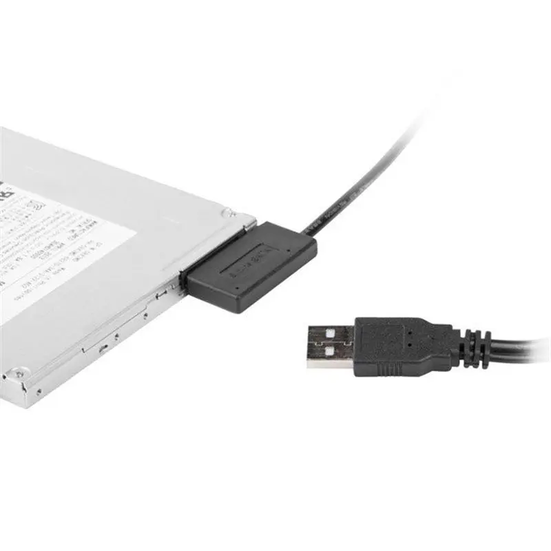 Адаптер Cablexpert USB - Slim SATA II (M/M), 0.5 м, чорний (A-USATA-01) Адаптер Cablexpert USB - Slim SATA II (M/M), 0.5 м, чорний (A-USATA-01)