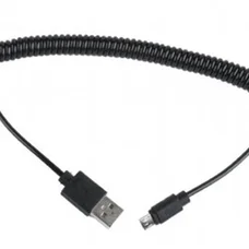 Кабель Cablexpert USB - micro USB V 2.0 (M/M), 1.8 м, спіральний, чорний (CC-mUSB2C-AMBM-6)
