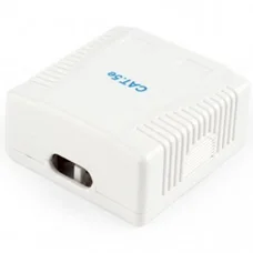 Розетка Cablexpert (NCAC-2U6-01) 2хRJ-45, Cat6, зовнішня, біла