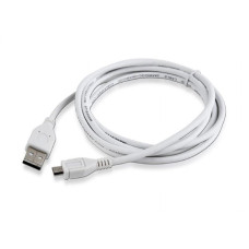 Кабель Cablexpert USB - Micro USB V 2.0 (M/M), 1.8 м, білий (CCP-mUSB2-AMBM-6-W)