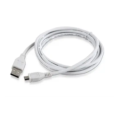 Кабель Cablexpert USB - Micro USB V 2.0 (M/M), 1.8 м, білий (CCP-mUSB2-AMBM-6-W) Кабель Cablexpert USB - Micro USB V 2.0 (M/M), 1.8 м, білий (CCP-mUSB2-AMBM-6-W)