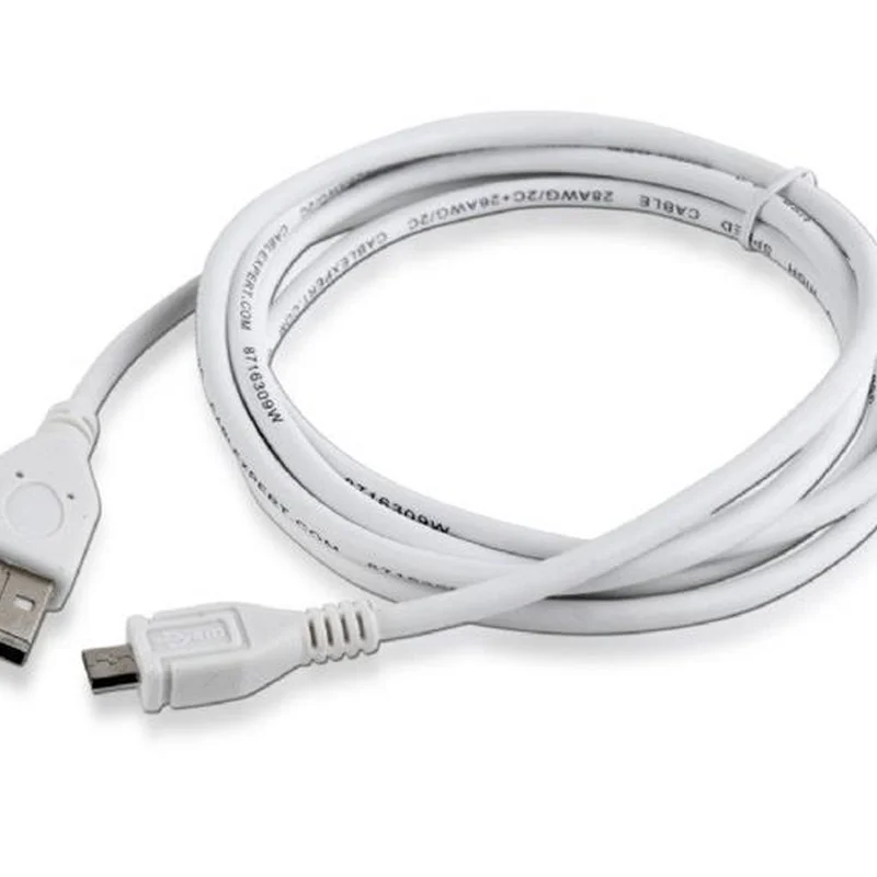 Кабель Cablexpert USB - Micro USB V 2.0 (M/M), 1.8 м, білий (CCP-mUSB2-AMBM-6-W)