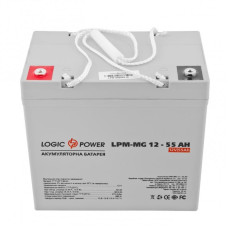 Акумуляторна батарея LogicPower 12V 55AH (LPM-MG 12 - 55 AH) AGM мультигель