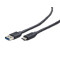 Кабель Cablexpert USB - USB Type-C V 3.0 (M/M), 1 м, преміум, чорний (CCP-USB3-AMCM-1M)