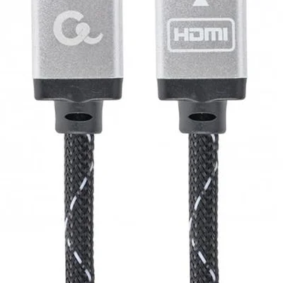 Кабель Cablexpert HDMI - HDMI V 2.0 (M/M), 3 м, чорний/сірий (CCB-HDMIL-3M) коробка