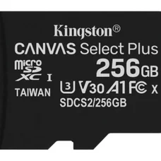 Карта пам`яті MicroSDXC 256GB UHS-I/U3 Class 10 Kingston Canvas Select Plus R100/W85MB/s (SDCS2/256GBSP)