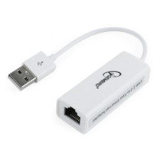 Мережевий адаптер Gembird (NIC-U2-02) USB - Fast Ethernet, білий