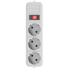Фільтр живлення Maxxter (SPM3-G-6G) 3 розетки, 1.8м, білий