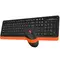 Комплект (клавіатура, мишка) бездротовий A4Tech Fstyler FG1010 Orange USB