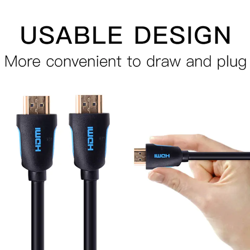 Кабель Vention HDMI - HDMI V2.0 (M/M), 3 м, чорний (VAA-M02-B300) Кабель Vention HDMI - HDMI V2.0 (M/M), 3 м, чорний (VAA-M02-B300)