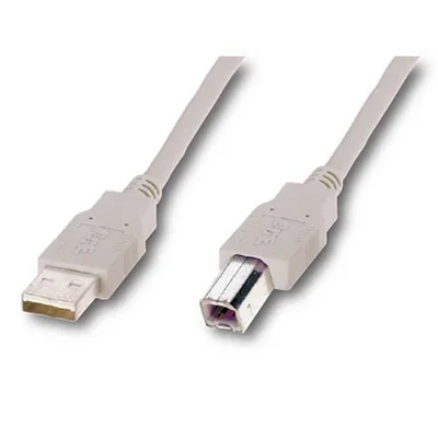 Кабель Atcom USB - USB Type-B V 2.0 (M/M), 3 м, ферит, білий (8099) пакет