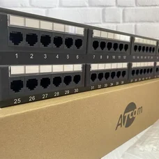 Патч-панель ATcom P5148 19" 48хRJ-45 UTP 2U cat.5е