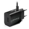 Мережевий зарядний пристрій REAL-EL CH-217 (2USB, 2.1A) Black + кабель Lightning