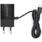 Мережевий зарядний пристрій REAL-EL CH-217 (2USB, 2.1A) Black + кабель Lightning