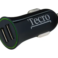 Автомобільний зарядний пристрій Tecro (2USBх2.1A) Black (TCR-0221AB)