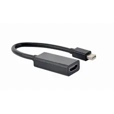 Адаптер Cablexpert mini DisplayPort - HDMI (M/F), Black (A-mDPM-HDMIF4K-01)