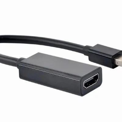Адаптер Cablexpert mini DisplayPort - HDMI (M/F), Black (A-mDPM-HDMIF4K-01)
