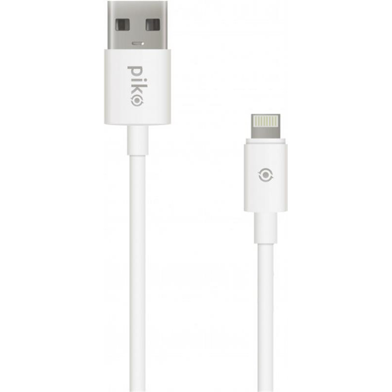 Кабель Piko CB-UL10 USB - Lightning (M/M), 0.2 м, White (1283126493836)